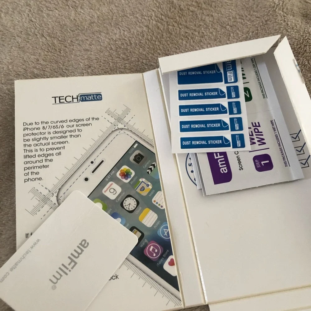 Glass protector for iPhone 8, 7, 6s, 6